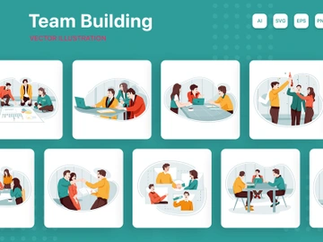 M228_Team Building Illustrations preview picture