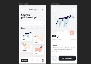 Pets Adoption App UI