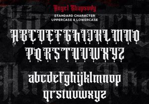 Angel Rhapsody - Blackletter Decorative Font