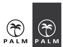 Unique and modern arabian palm tree logo design.