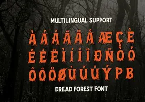 Dread Forest | All Caps Horror Font