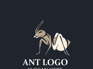 Ant logo design silhouette. Isolated animal ants on background design template vector Ant logo design silhouette. Isolated animal ants on background design template vector preview picture