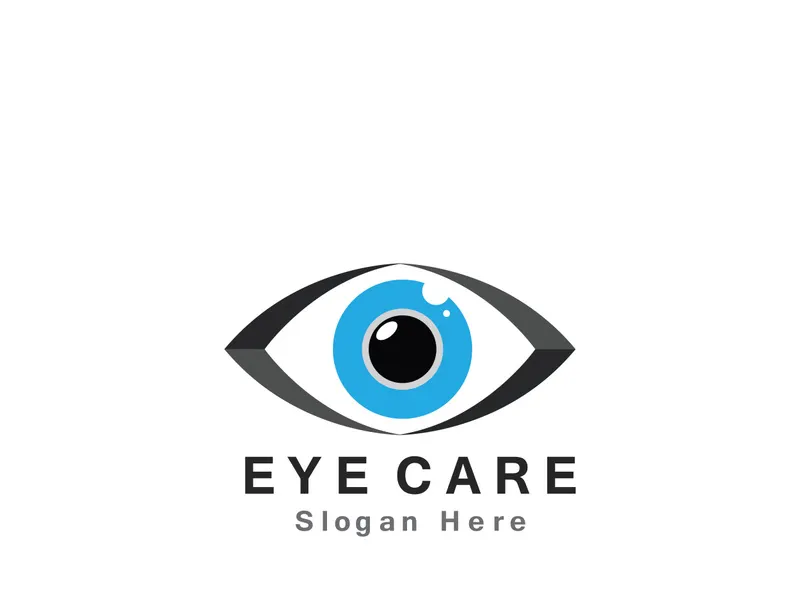 Eye Care vector logo design icon