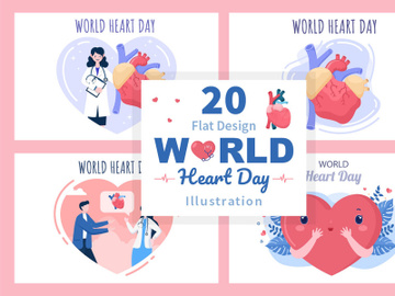20 World Heart Day Illustration preview picture