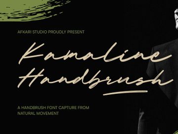 Kamaline Handbrush - Handwritting Brush Script Font preview picture