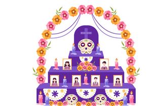 10 Dia De Los Muertos or Day of the Dead Illustration