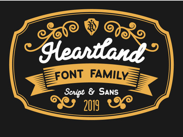 HEARTLAND FONT FAMILY preview picture