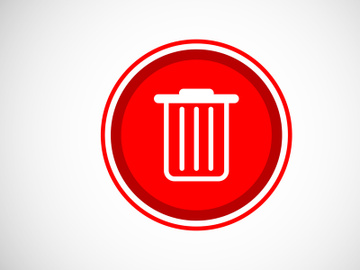 7 Pages Delete button trash can, bin symbol. Delete web icon vector illustration preview picture