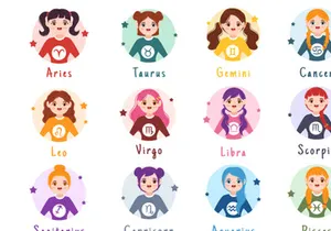 11 Zodiac Wheel Astrological Sign Illustration