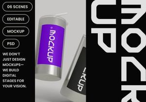 Stainless Steel Cup Mockup