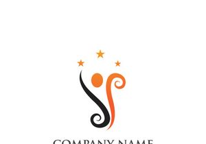 Human character logo sign illustration vector design
