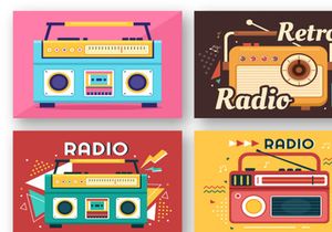 23 Radio Player Style Illustration