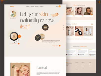 Beauty Product Landing page