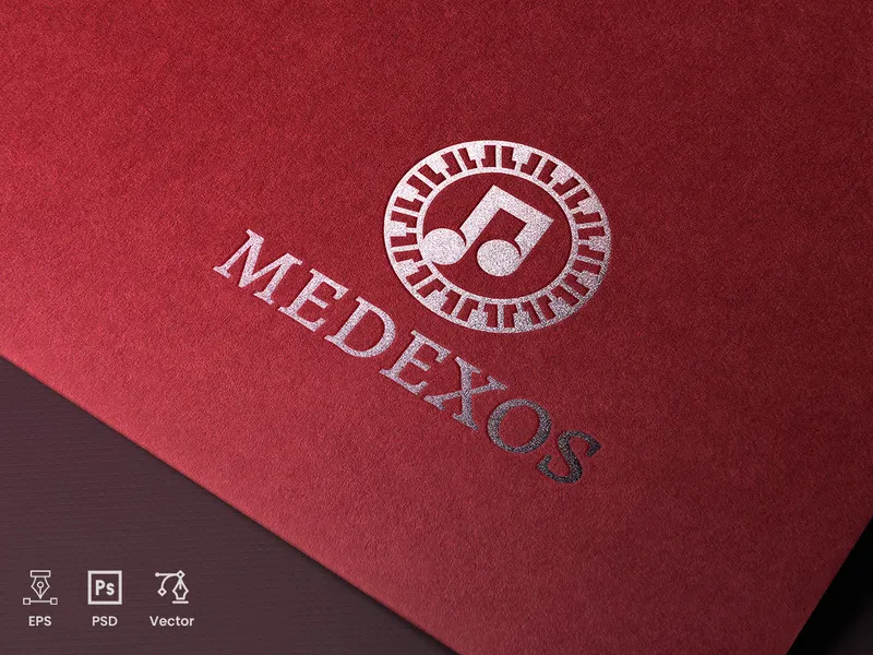 Music Piano Logo Design