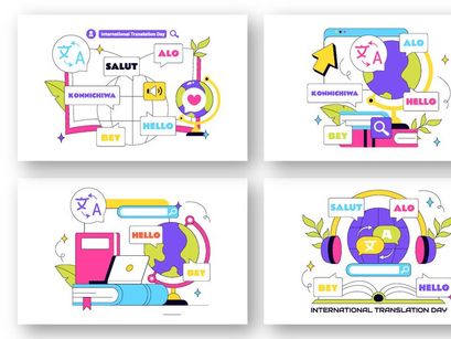 10 International Translation Day Illustration