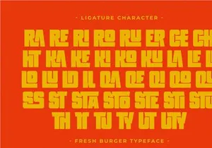 Fresh Burger - Modern Display Font