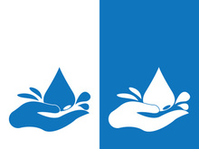 Water drop logo template vector illustration design