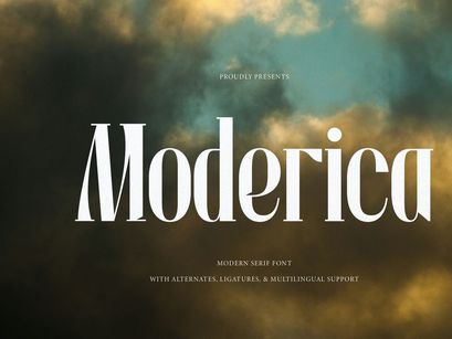 Moderica | Modern Serif Font
