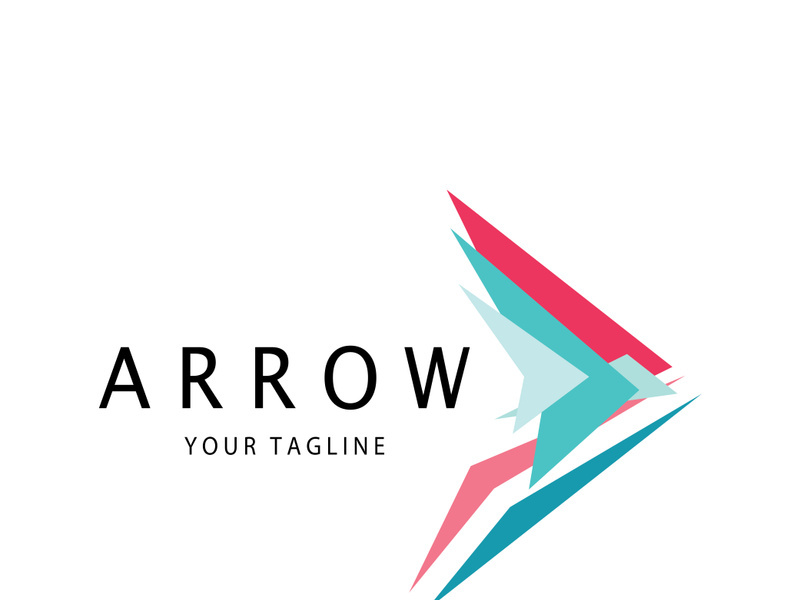 Arrow vector illustration icon Logo Template design