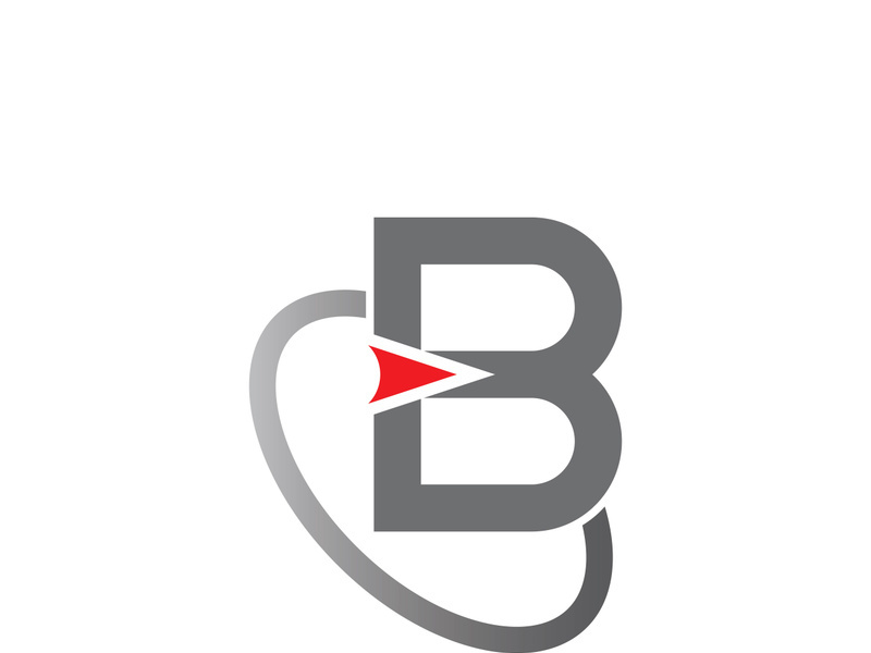 B letter logo template vector illustration