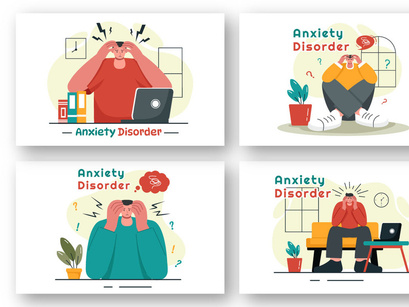 9 Anxiety Disorder Illustration