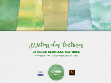 Watercolor Seamless Textures - Green Pack preview picture