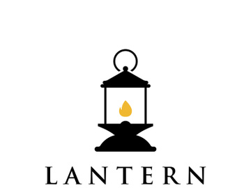 Lantern lamp logo, street lamp,vintage fire lantern.Logo for business, restaurant. preview picture