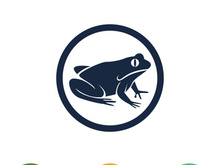 Frog icon logo for design