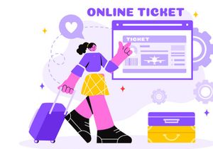 18 Online Travel Ticket Illustration