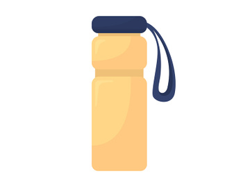 Water bottle semi flat color vector object preview picture