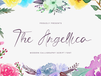 The Angellica - Modern Calligraphy Font