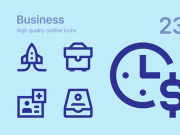 Business icons preview picture