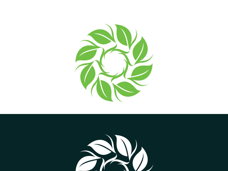 nature leaf logo, environment logo , ecology logo template