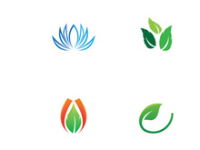 Beautiful colorful lotus flower creative design.