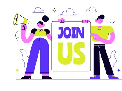 10 Join Us Vector Illustration