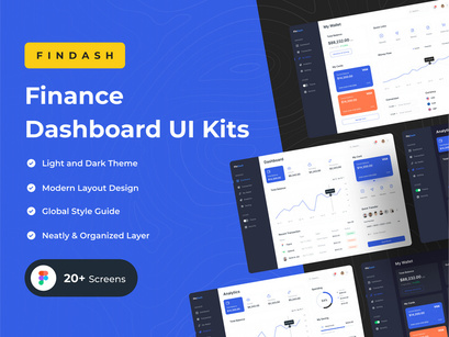 FinDash - Finance Dashboard UI Kits