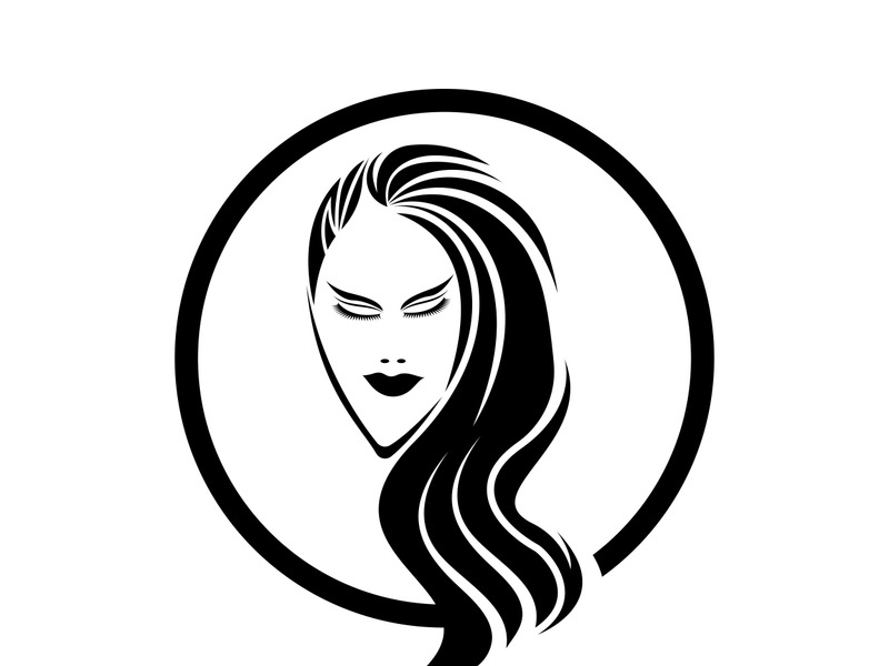 Women beauty, salon, spa, hair minimalist logo design inspiration