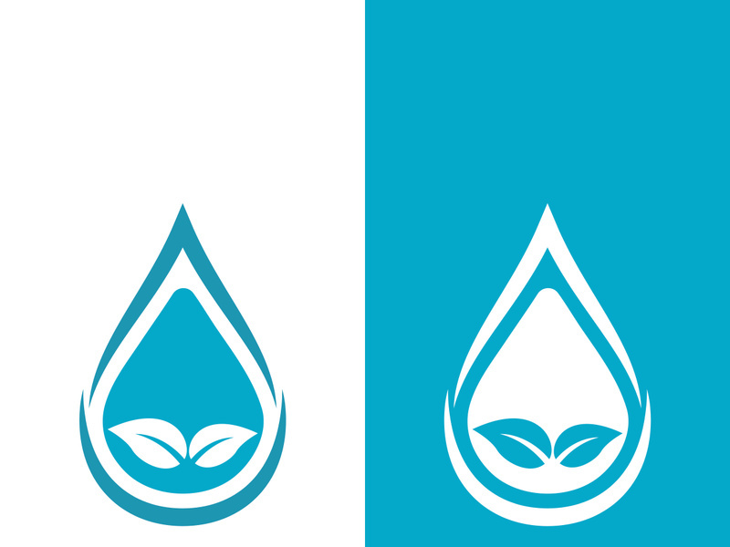 Background water drop logo icon vector illustration