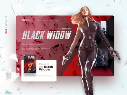 Free Animated Black widow concept
