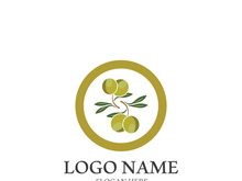 Extra virgin olive oil logo icon design vector illustration