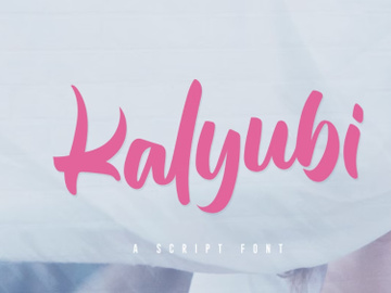 Free Kalyubi Script Font preview picture