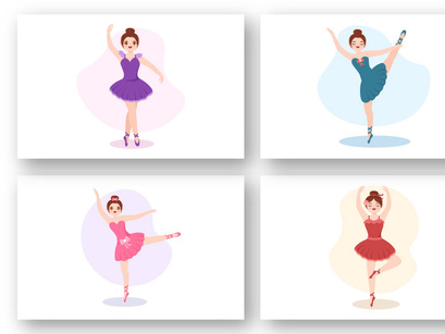 15 Ballet or Ballerina Illustration