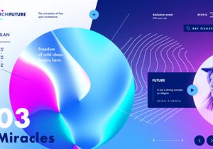 ArchiFuture homepage - Sketch UI