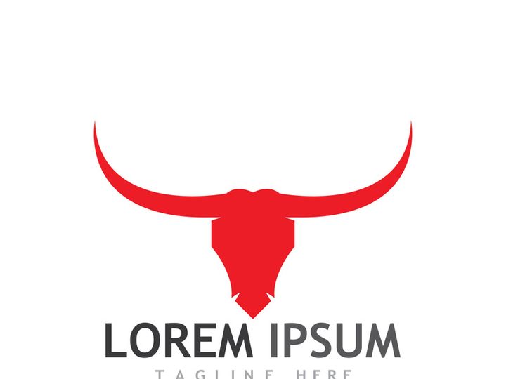 bull head horn logo