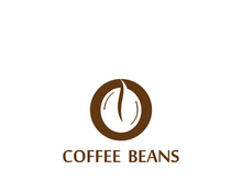 Premium coffee bean logo design.
