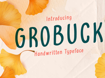 Grobuck Handwritten Typeface preview picture