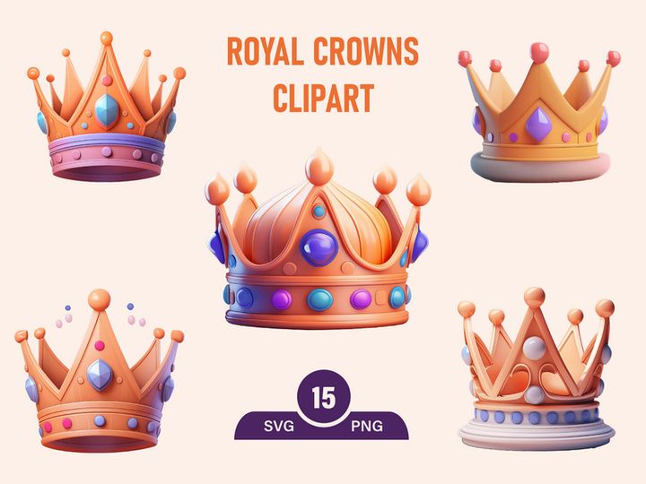 Royal Golden Crown kings PNG Clipart