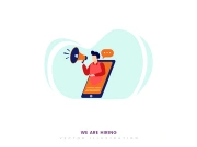 We are hiring illustraton concept