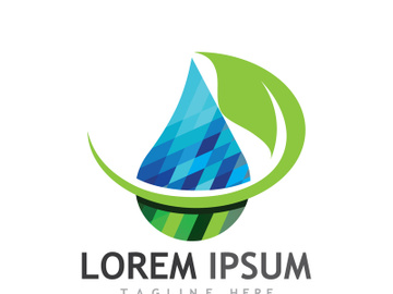 Natural green leaf logo. preview picture