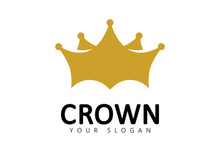 Crown logo symbol  King logo designs template